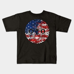 #DMB Dave Matthews Band American flag Kids T-Shirt